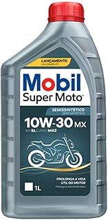Óleo Lubrificante Semissintético 10W30 MX Mobil Super Moto (1 Litro)